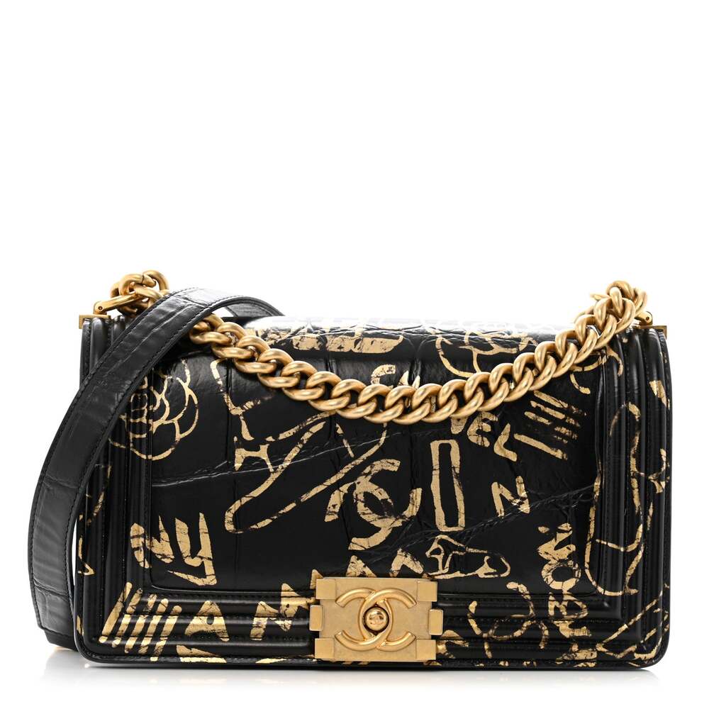 Chanel Calfskin Crocodile Embossed #268110C34B